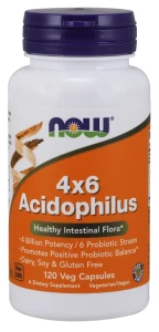 NOW Foods - Acidophilus 4X6 - 120 vcaps