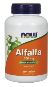NOW Foods - Alfalfa, 650mg - 250 tablets