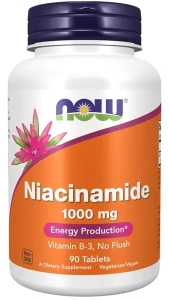 NOW Foods - Niacinamide, 1000mg - 90 tablets