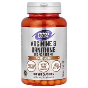 NOW Foods - Arginine & Ornithine - 100 vcaps