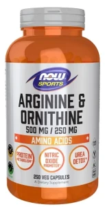 NOW Foods - Arginine & Ornithine - 250 vcaps