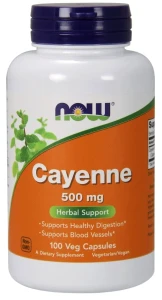 NOW Foods - Cayenne, 500mg - 100 vcaps