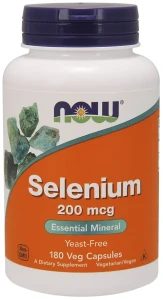 NOW Foods - Selenium, 200mcg - 180 vcaps