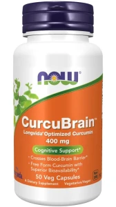 NOW Foods - CurcuBrain, 400mg - 50 vcaps
